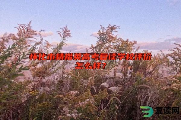 怀化市精楷英高考复读学校评价怎么样？