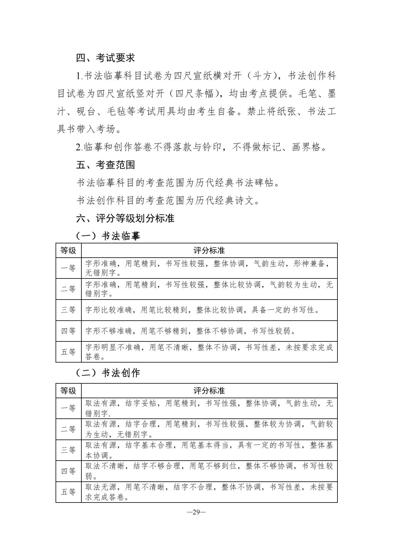 关于印发湖南省普通高等学校艺术类专业统一考试音乐类、舞蹈类、表（导）演类、播音与主持类、美术与设计类、书法类专业考试说明的通知
