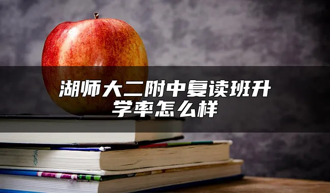 湖师大二附中复读班升学率怎么样