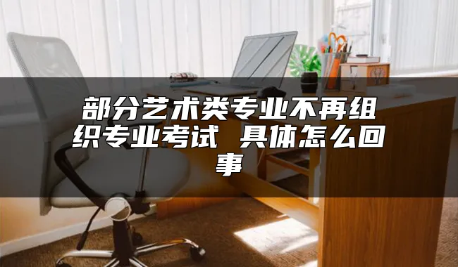 部分艺术类专业不再组织专业考试 具体怎么回事