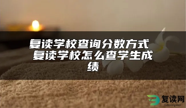 复读学校查询分数方式 复读学校怎么查学生成绩