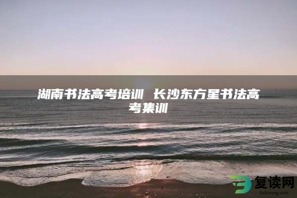 湖南书法高考培训 长沙东方星书法高考集训